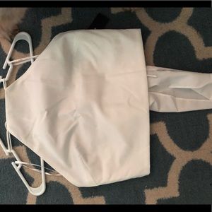 Lulu’s White Halter Crop Top